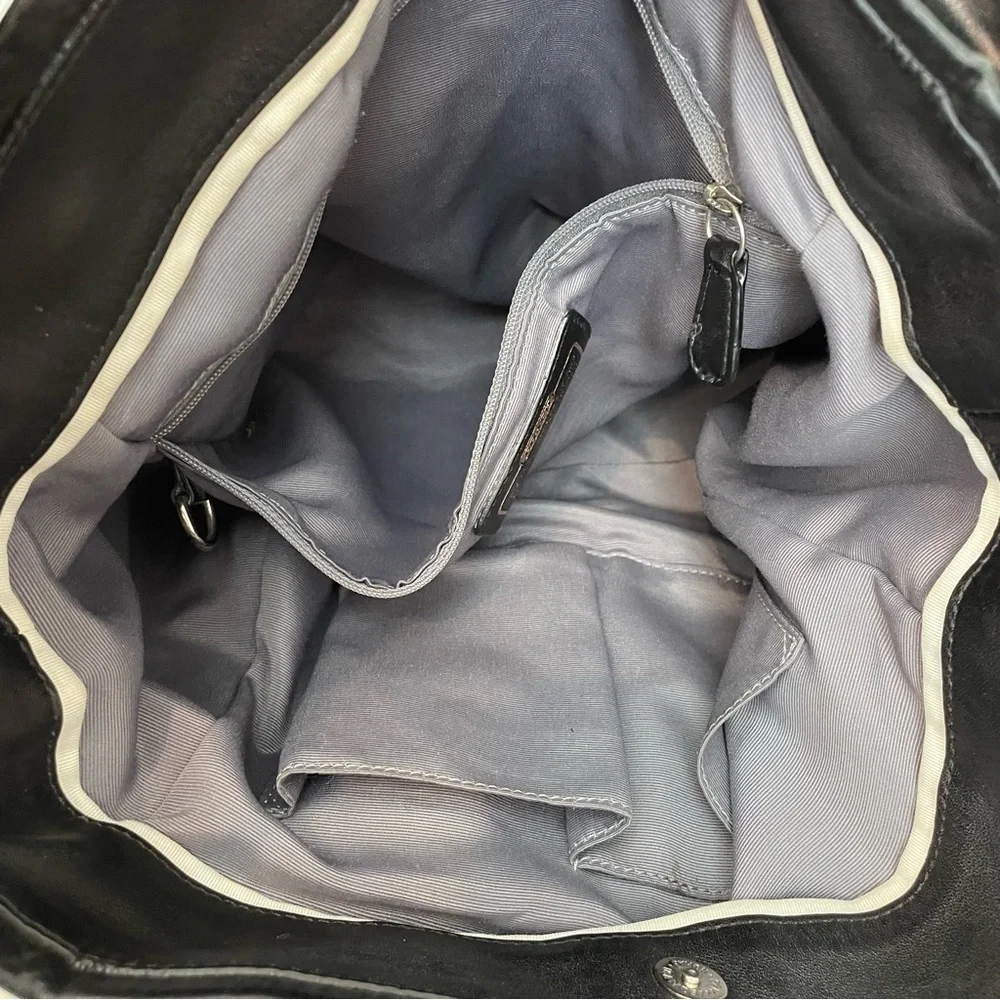 COACH Parker Op Art Slouchy Hobo Bag - Gray/Black/Silver 13427 - Picture 14 of 14